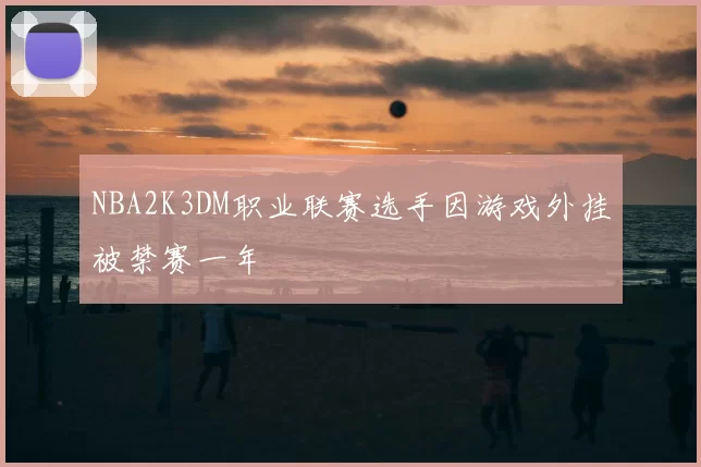 NBA2K3DM职业联赛选手因游戏外挂被禁赛一年