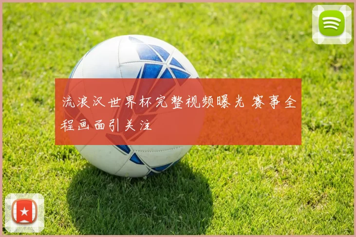 流浪汉世界杯完整视频曝光 赛事全程画面引关注