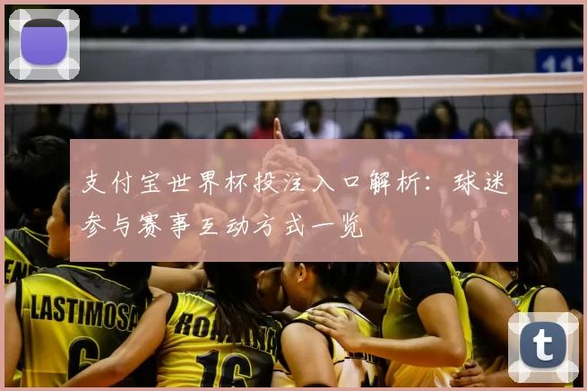 支付宝世界杯投注入口解析：球迷参与赛事互动方式一览